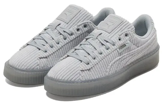 Giày Puma Basket Platform ‘Lightweight Grey’ 384232‑02 - Ảnh 4
