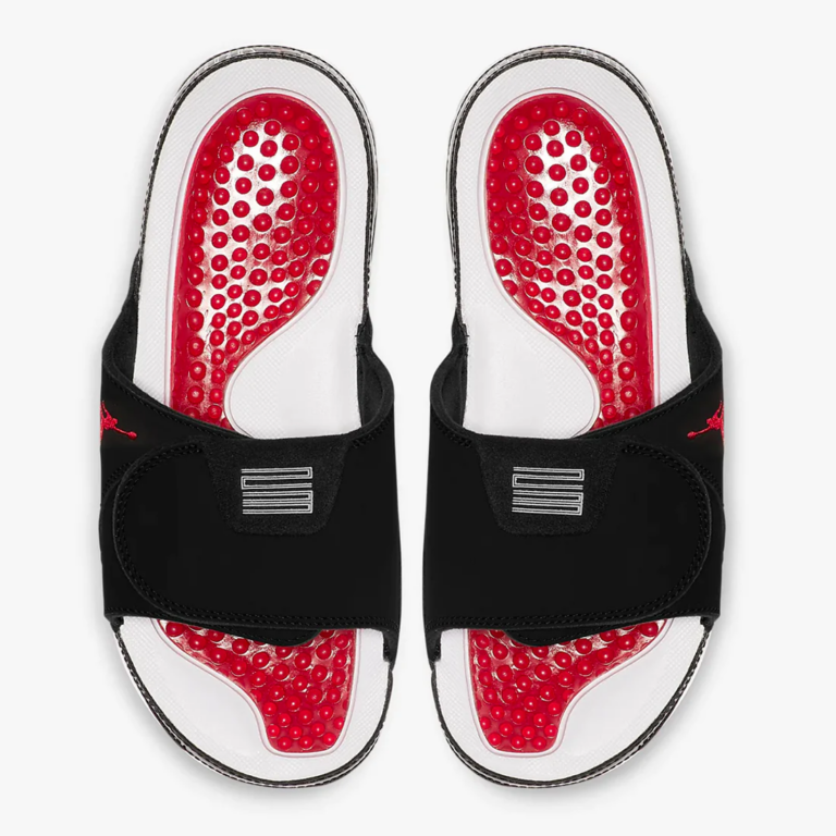 Alternative view of Dép Nike Jordan Hydro 11 ‘Bred White’ AA1336-006