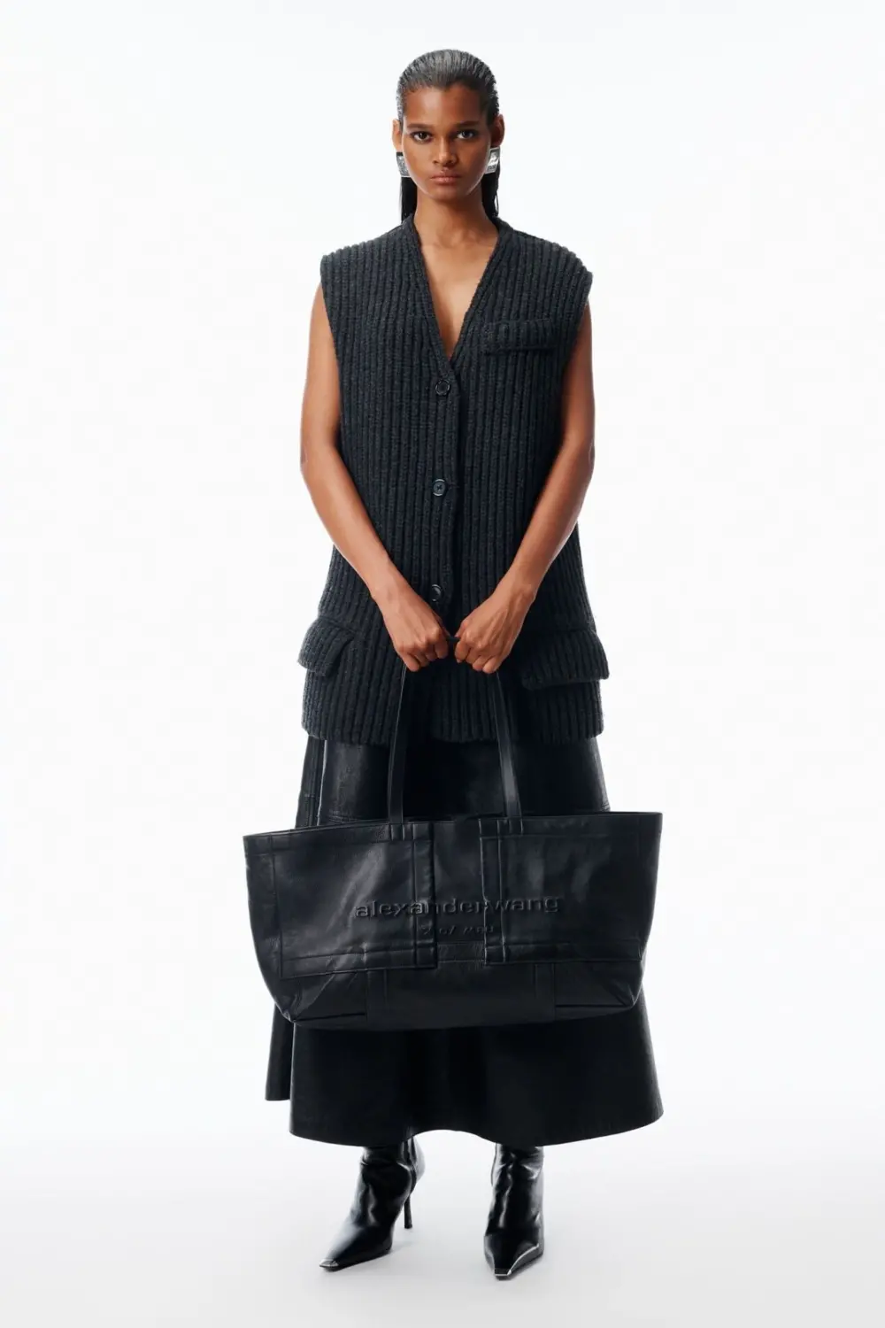 Túi Alexander Wang Pack Tote 'Black' 20126K33L001 - Ảnh 5