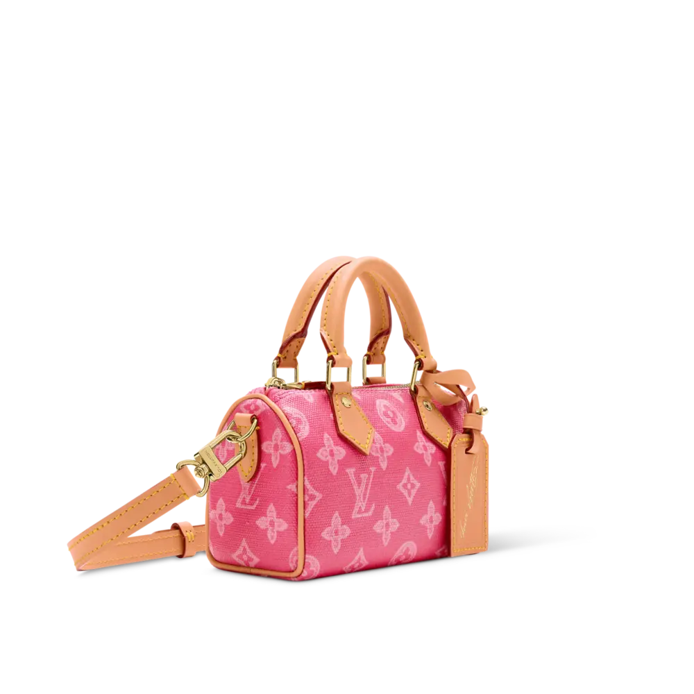 Túi Louis Vuitton Nano Speedy Bag 'Pink' M28322 - Ảnh 4