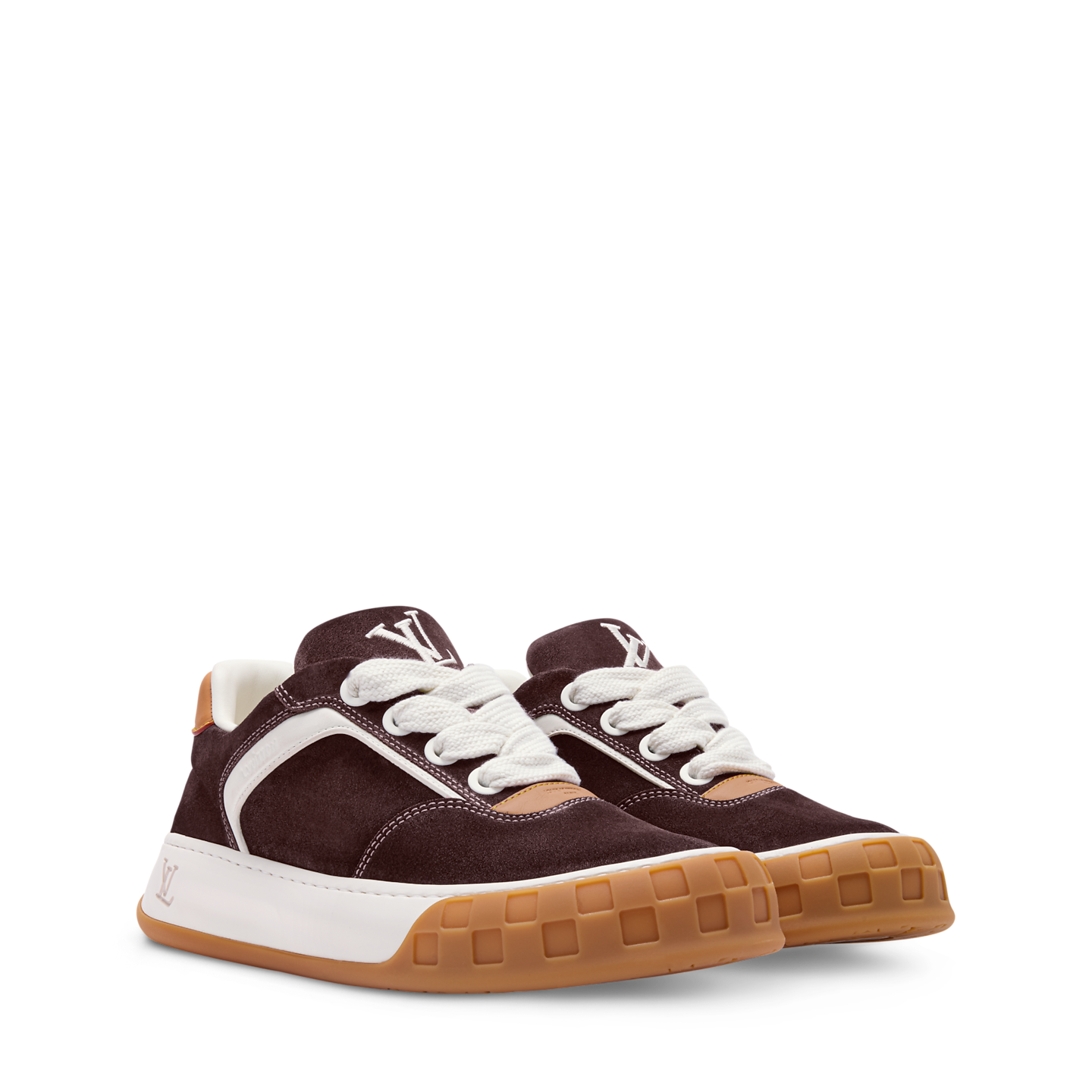 Giày Nam Louis Vuitton LV Tilted Trainers 'Brown' 1AJTIP - Ảnh 4