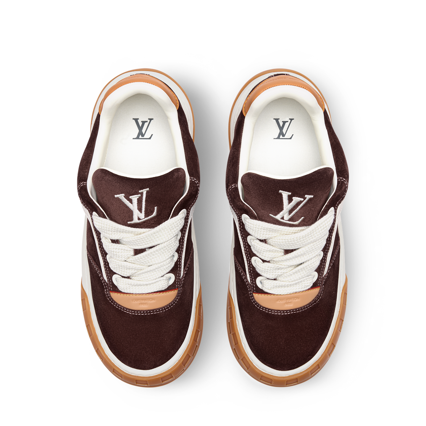 Giày Nam Louis Vuitton LV Tilted Trainers 'Brown' 1AJTIP - Ảnh 3