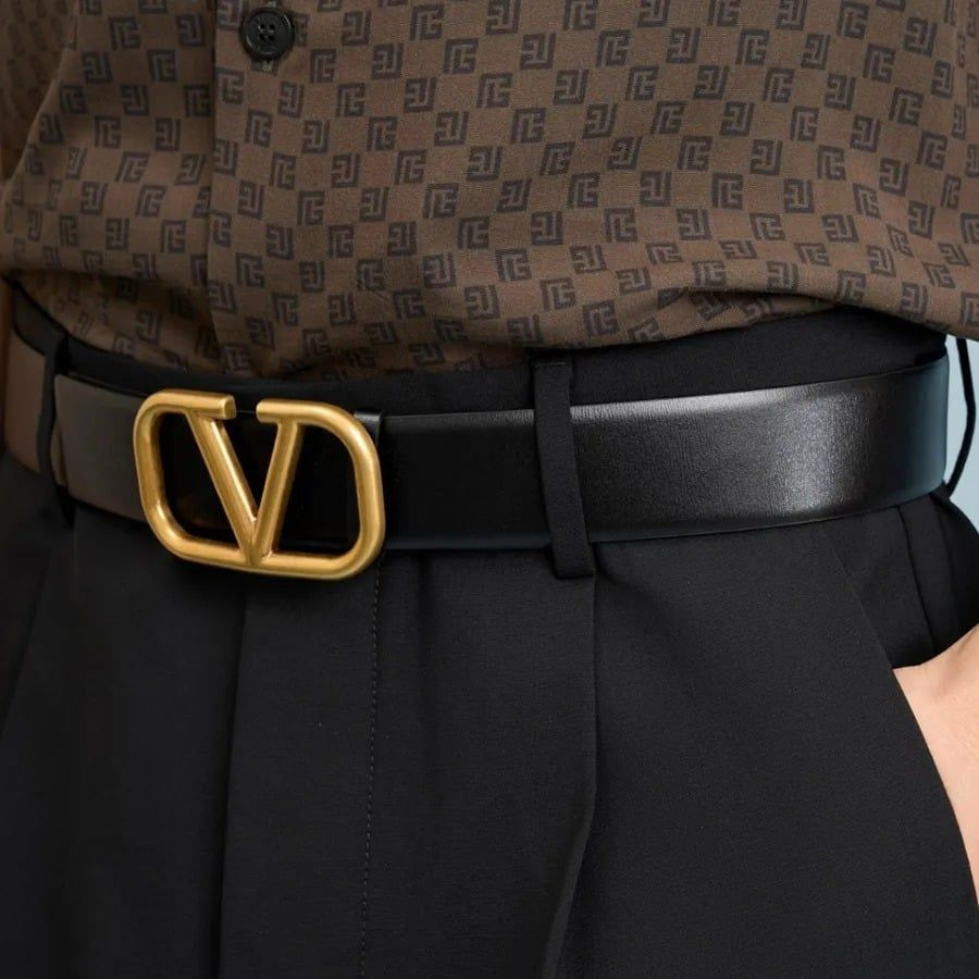 Alternative view of Thắt Lưng Valentino Belt With V Logo 'Black' 3Y2T0Q87ECU-0NO