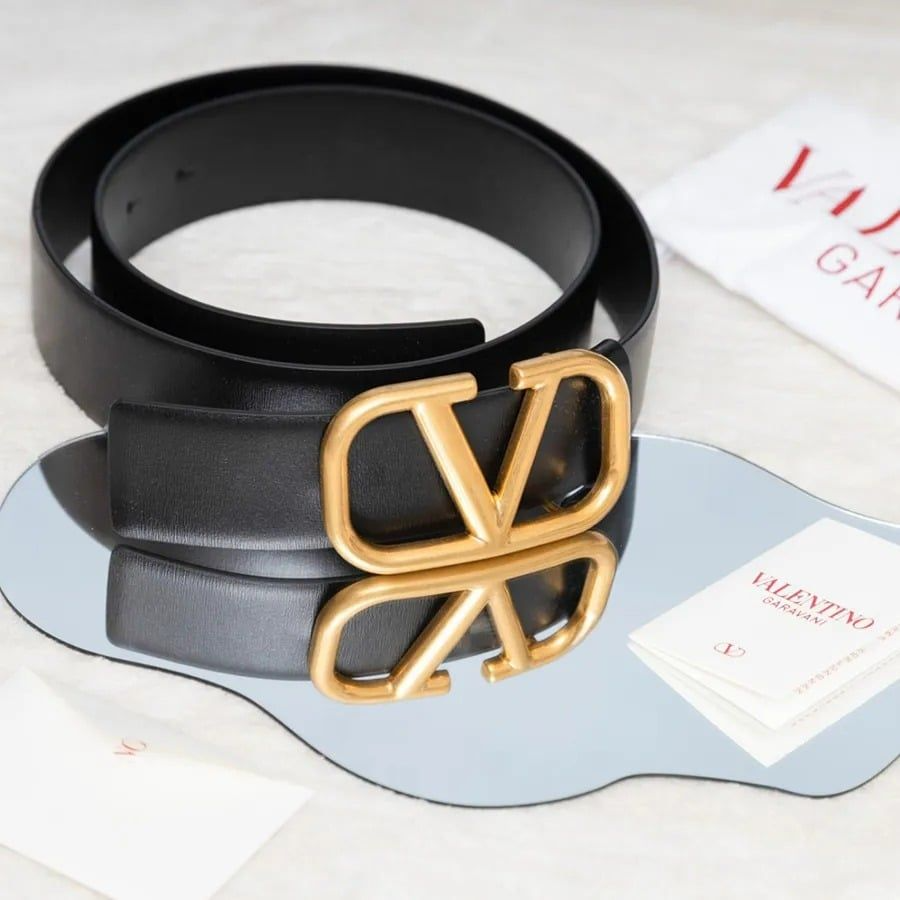 Thắt Lưng Valentino Belt With V Logo 'Black' 3Y2T0Q87ECU-0NO - Ảnh 5