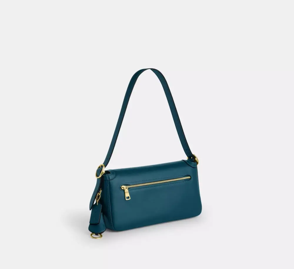 Túi Coach Etta Small Flap Shoulder Bag 'Teal Ink' CCV63-IMSE1 - Ảnh 4