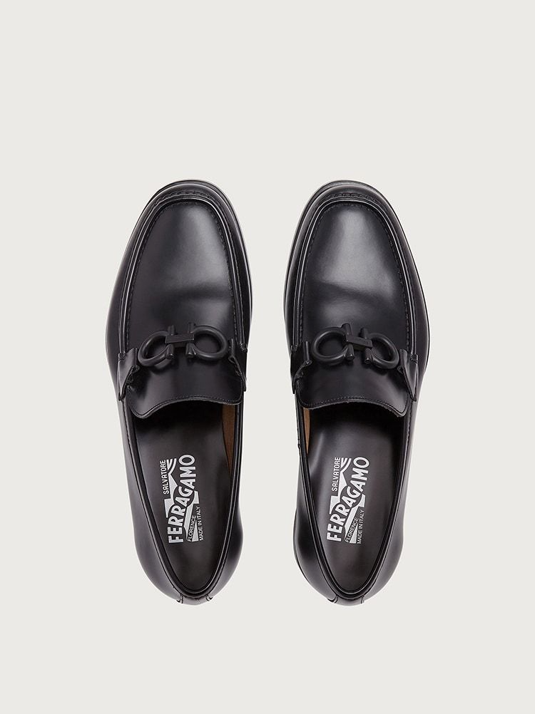 Giày Salvatore Ferragamo Loafer Gancini 'Black' 02C506-732384 - Ảnh 4