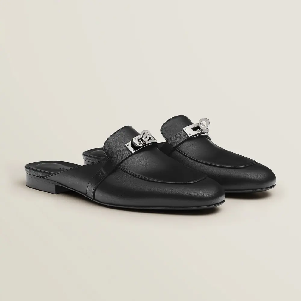 Giày Hermes Oz Mule 'Noir' H212295Zv01340 - Ảnh 5