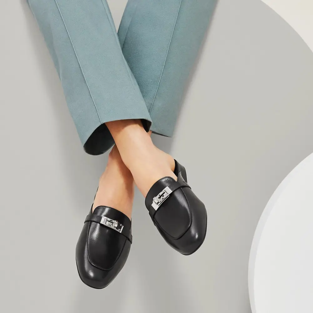 Giày Hermes Oz Mule 'Noir' H212295Zv01340 - Ảnh 4