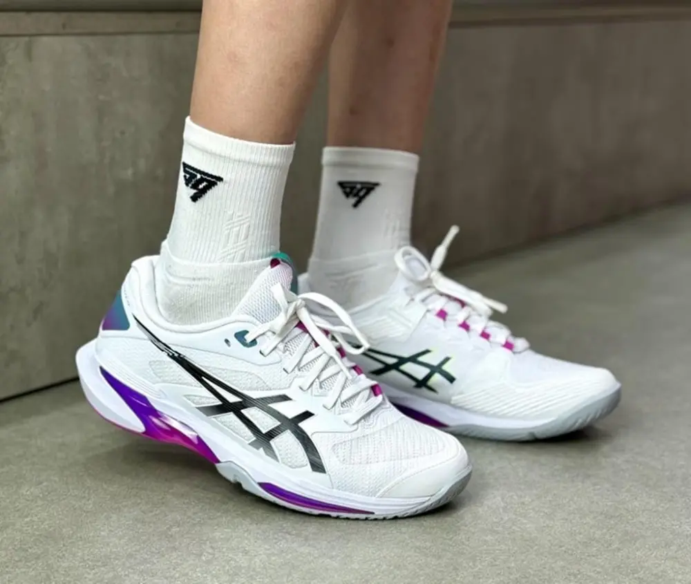 Alternative view of Giày Asics Solution speed FF 4 'White' 1041A532-101