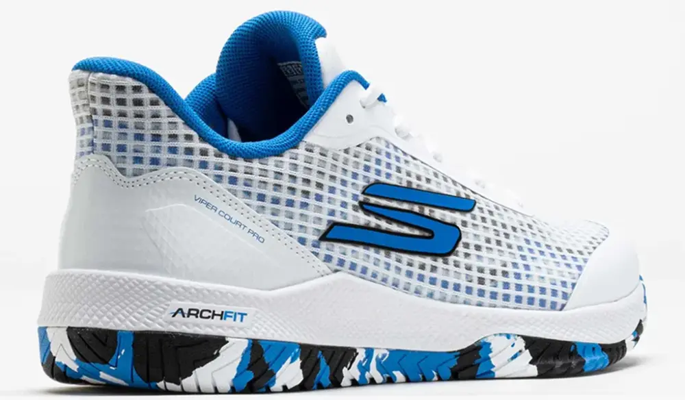 Alternative view of Giày Skechers Viper Court Pro 'White Blue' 172069-WBL