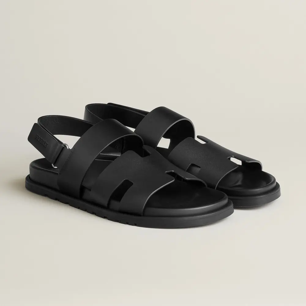 Dép Hermes Genius Sandal 'Noir' H231695ZH02425 - Ảnh 4