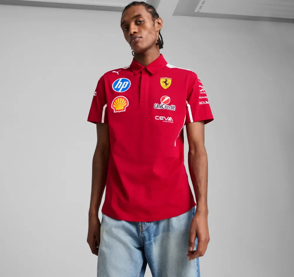 Áo Puma X Scuderia Ferrari 2025 Team Polo ‘Red’ 763944-01 - Ảnh 3