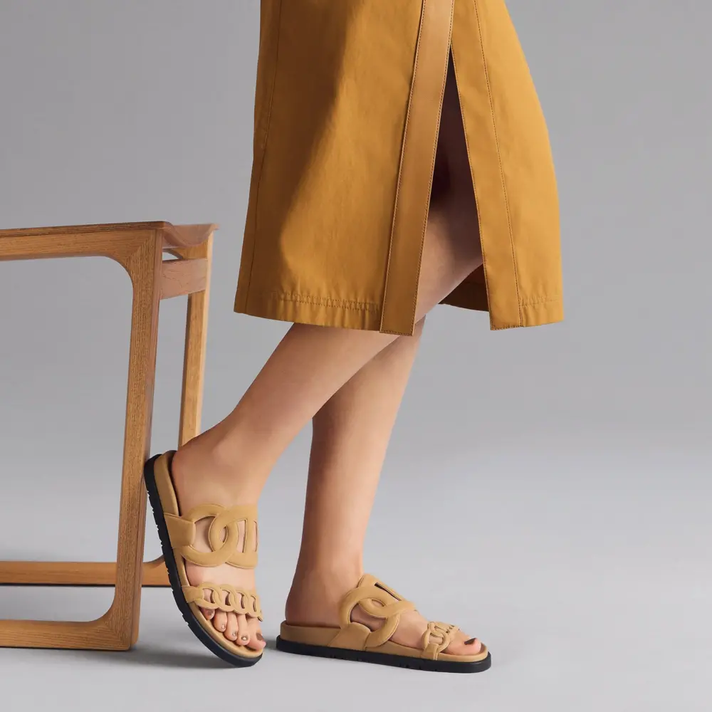 Dép Hermes Extra Sandal 'Beige Albâtre' H222301ZvVD360 - Ảnh 5