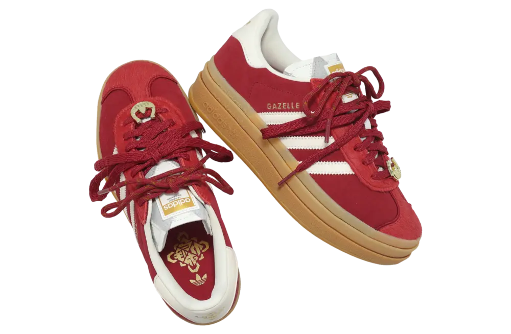 Giày Adidas Gazelle Bold W ‘Power Red’ KJ4293 - Ảnh 4