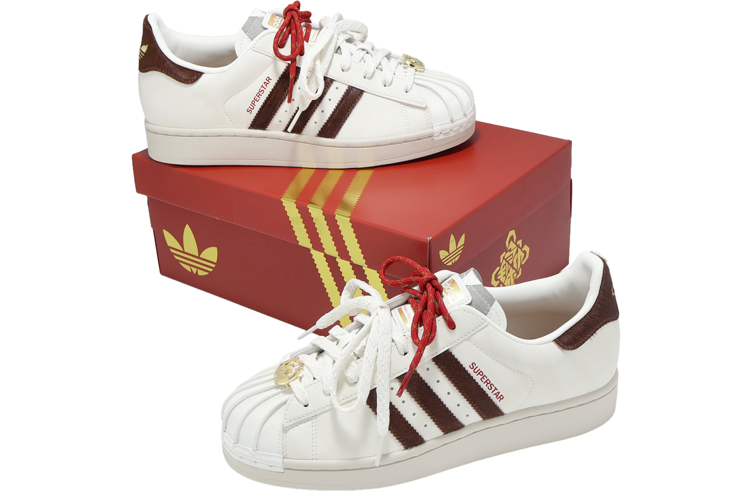 Alternative view of Giày Adidas Superstar II CNY ‘Cloud White’ KJ6293