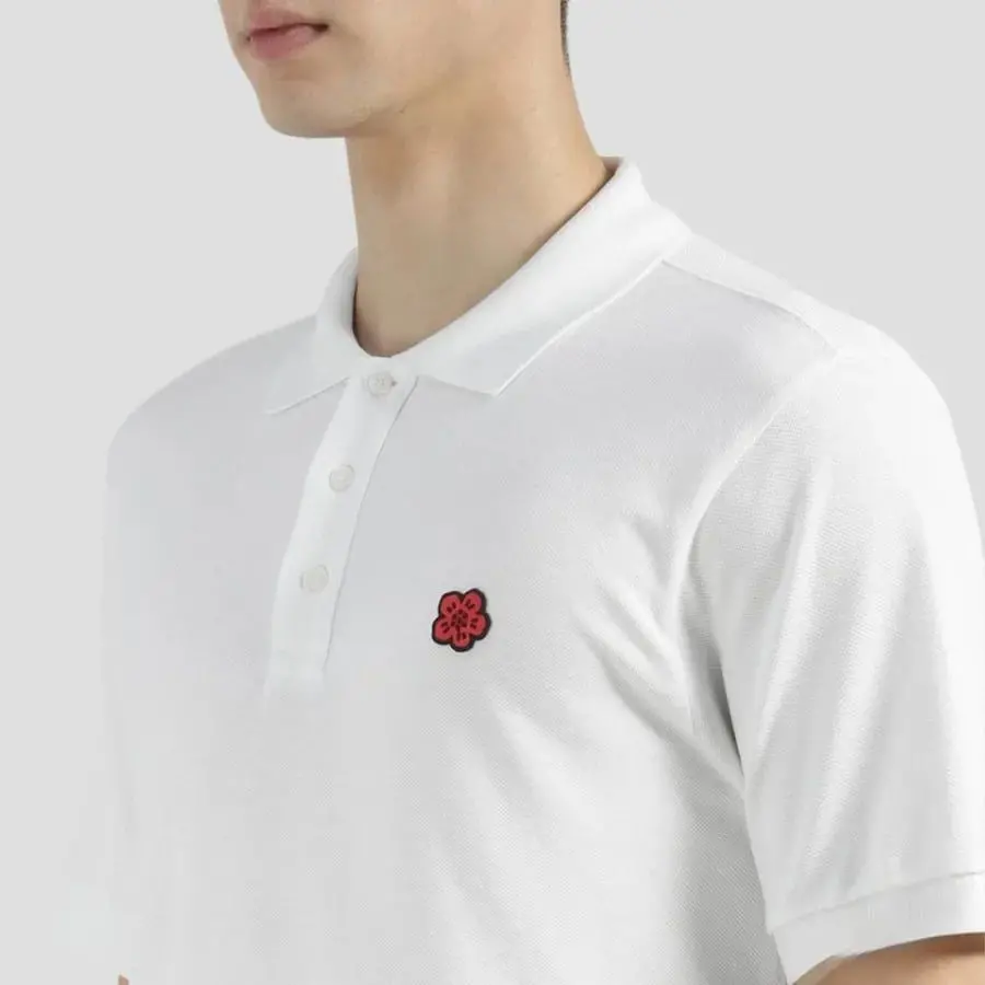 Áo Kenzo Boke Flower Polo 'White' PFF65PO1534PU-02 - Ảnh 4