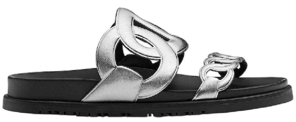 Dép Hermes Extra Sandal 'Gris Argenté' H221148Zv52360