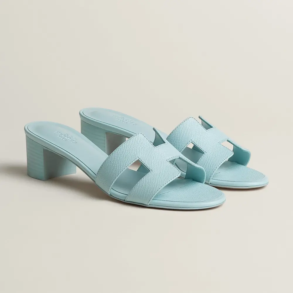 Dép Hermes Oasis Sandal 'Bleu Brume' H151215ZvBU365 - Ảnh 4