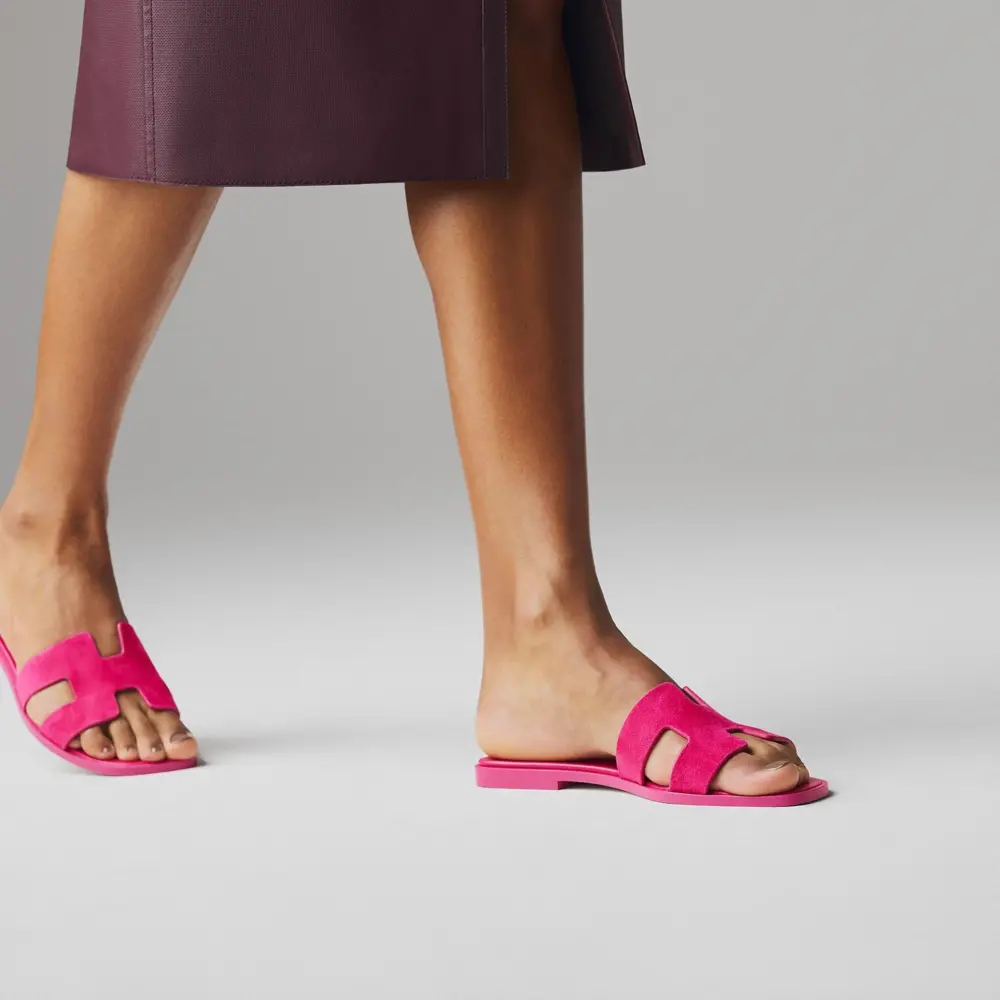 Dép Hermes Oran Sandal 'Rose Sakura' H221208ZvSR365 - Ảnh 5