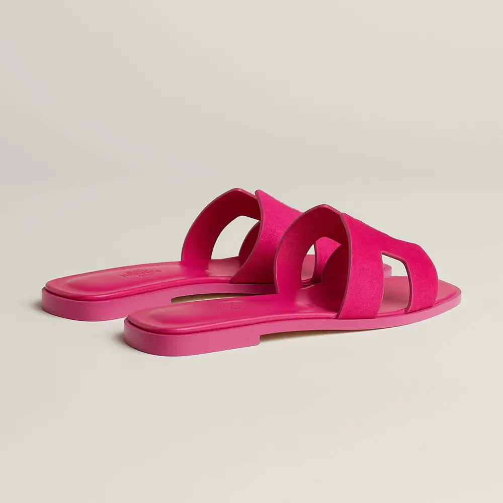 Dép Hermes Oran Sandal 'Rose Sakura' H221208ZvSR365 - Ảnh 3