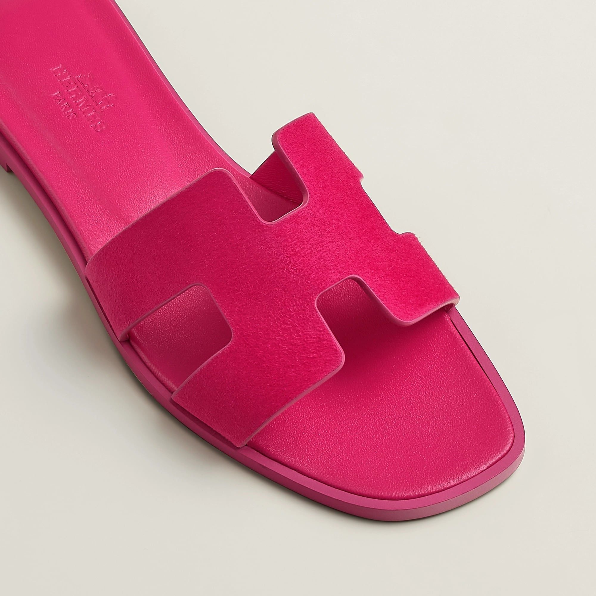 Alternative view of Dép Hermes Oran Sandal 'Rose Sakura' H221208ZvSR365