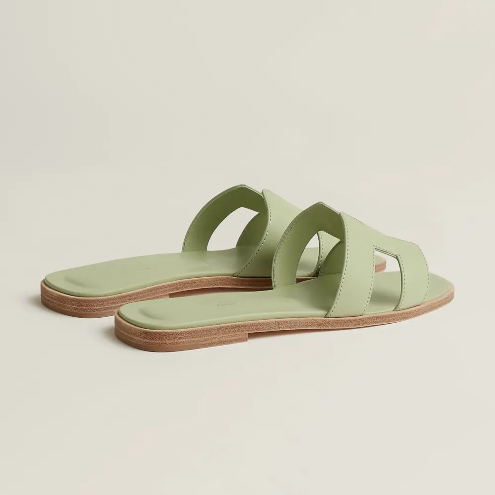 Dép Hermes Oran Sandal 'Vert De Mer' H202230ZvDR375 - Ảnh 3