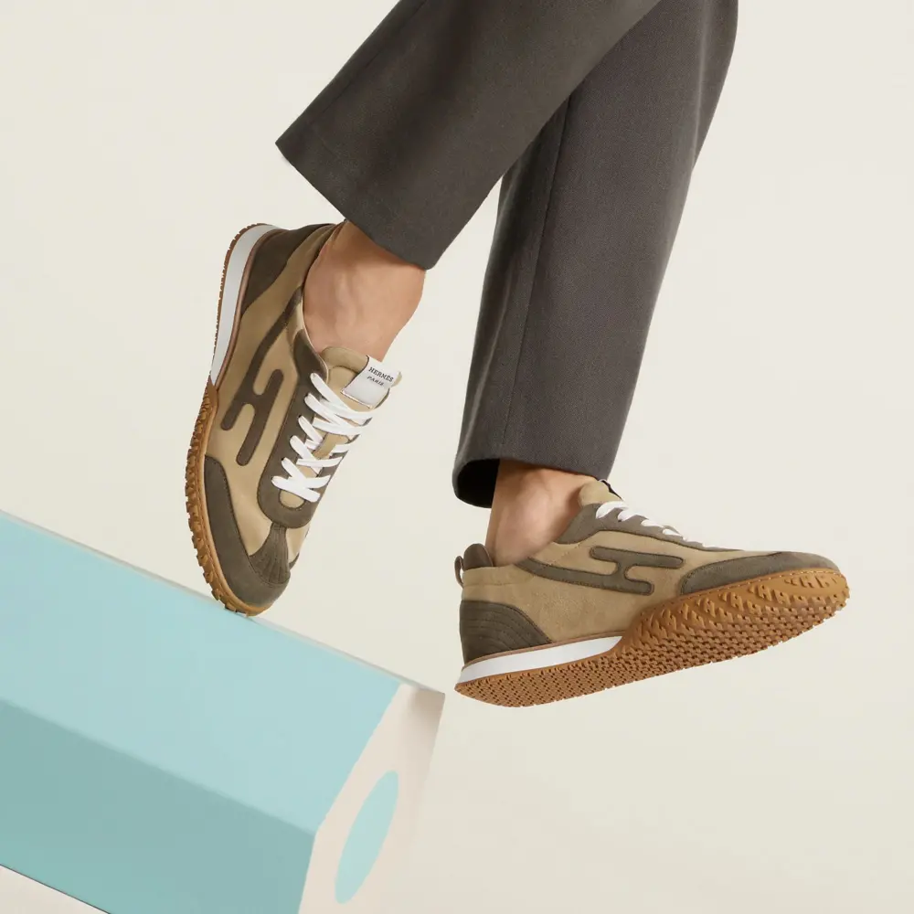 Giày Hermes Jet Sneaker 'Beige Lin' H242925ZH5K405 - Ảnh 6