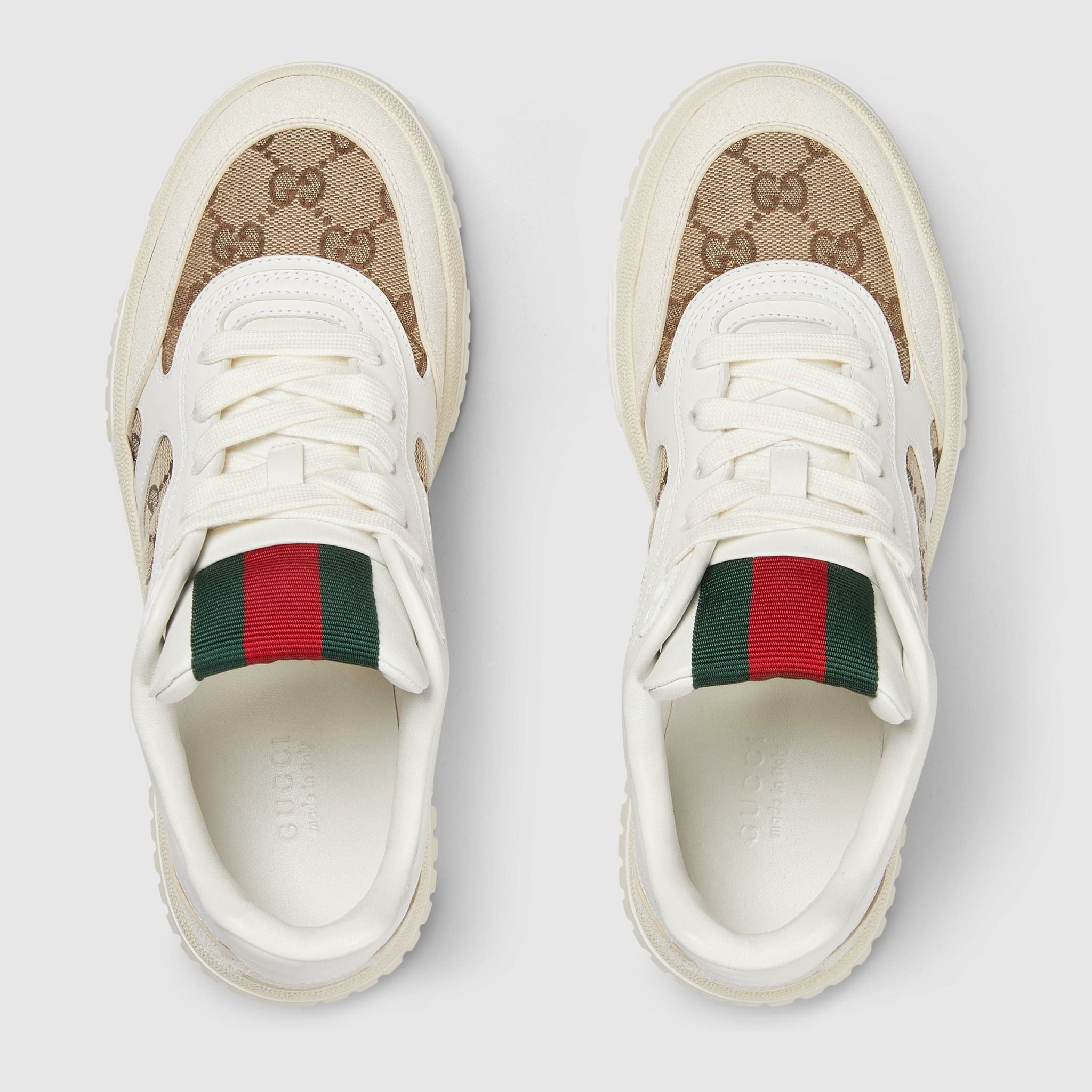 Giày Gucci Re-web Trainer 'Beige' 785452-AADHW-9573 - Ảnh 4
