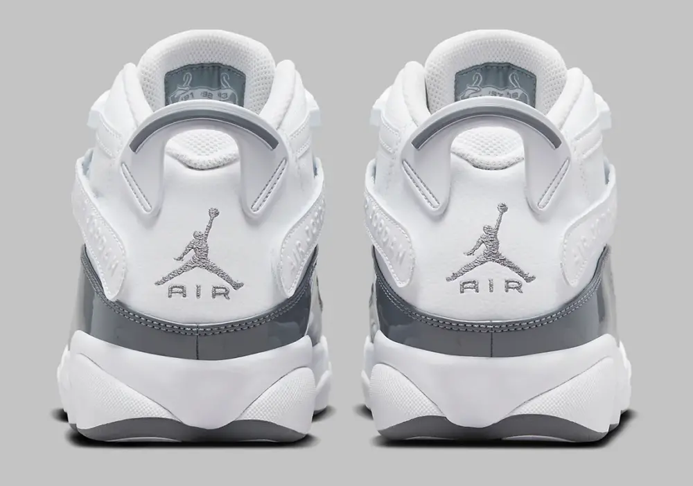 Giày Nike Air Jordan 6 Rings ‘White Cool Grey’ 322992-121 - Ảnh 5