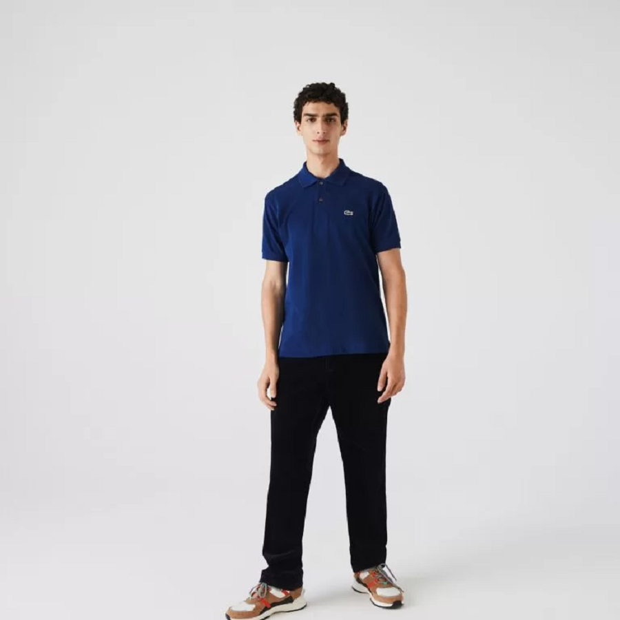 Áo Lacoste Classic Fit Polo Shirt ‘Blue’ L1212-11-HBM - Ảnh 3