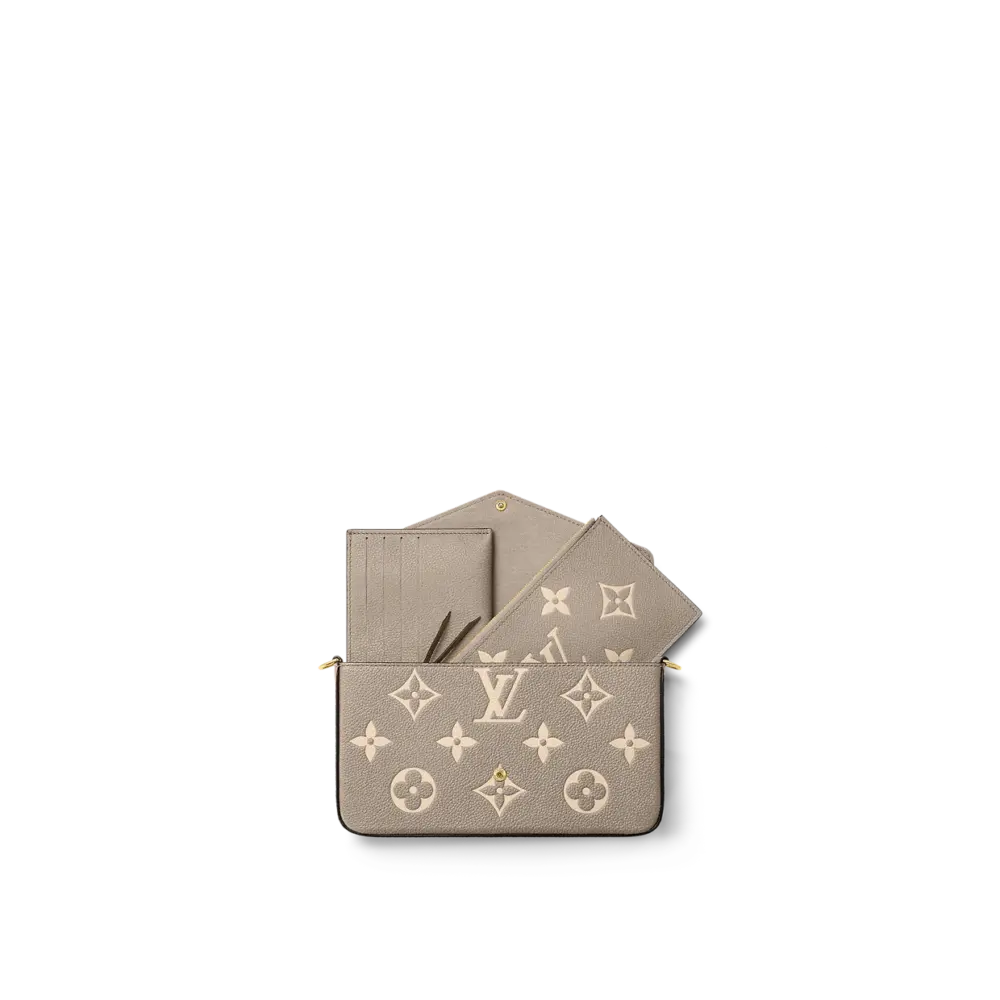 Túi Louis Vuitton Pochette Félicie ‘Tourterelle Grey’ M69977 - Ảnh 3