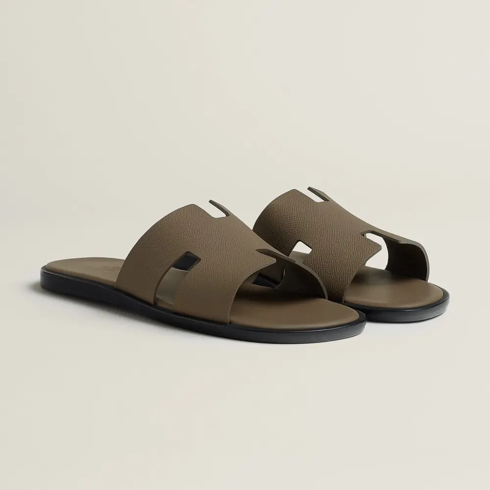 Dép Hermes Izmir Sandal 'Étoupe' H221824ZHX4430 - Ảnh 4