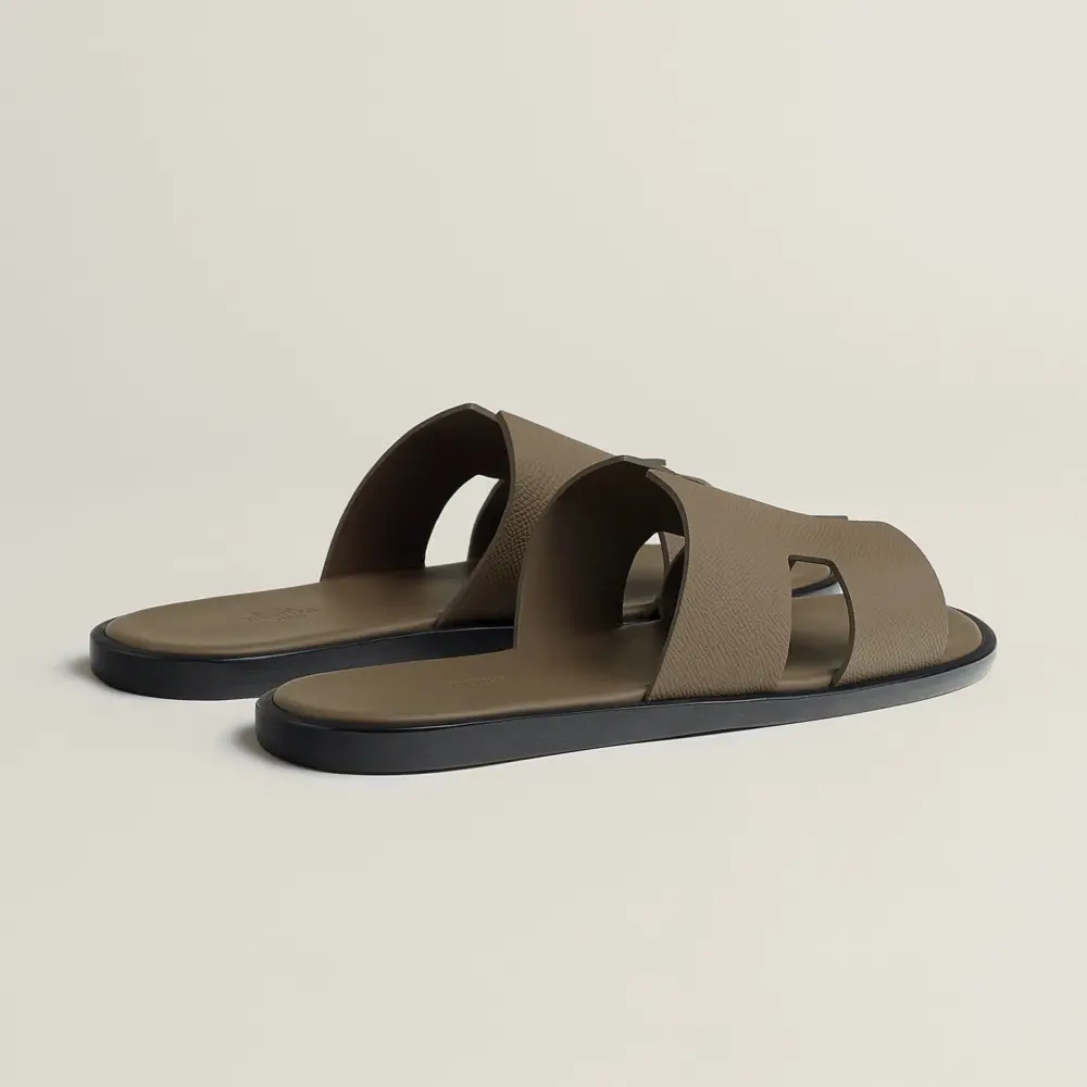 Dép Hermes Izmir Sandal 'Étoupe' H221824ZHX4430 - Ảnh 3