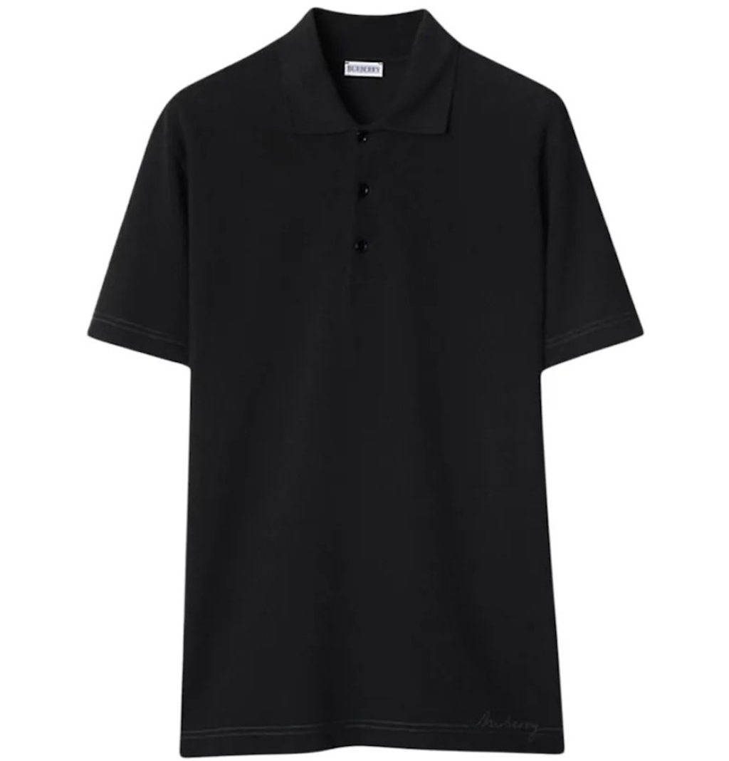 Áo Burberry Logo Embroidered Straight Hem 'Black' 8094280