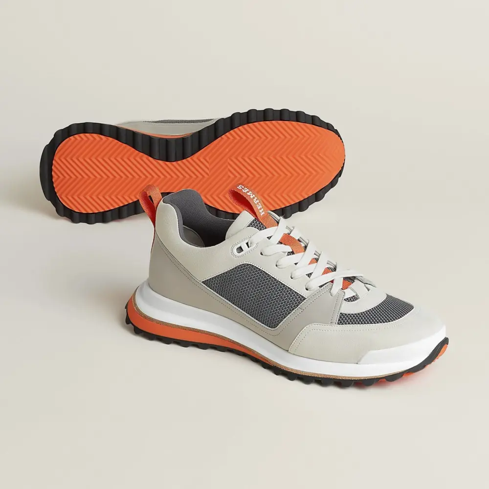 Giày Nam Hermes Leader Sneaker 'Gris Quartz' H252863ZHGQ420 - Ảnh 6
