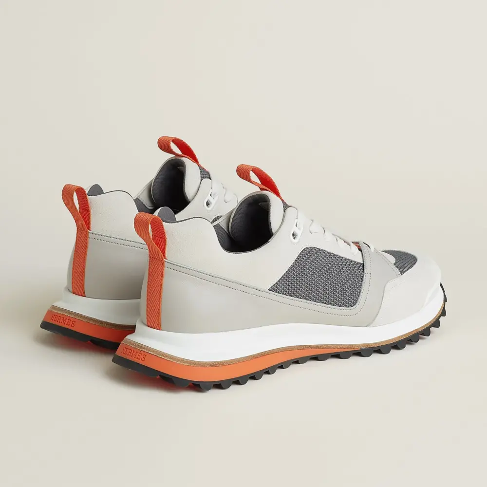 Giày Nam Hermes Leader Sneaker 'Gris Quartz' H252863ZHGQ420 - Ảnh 5