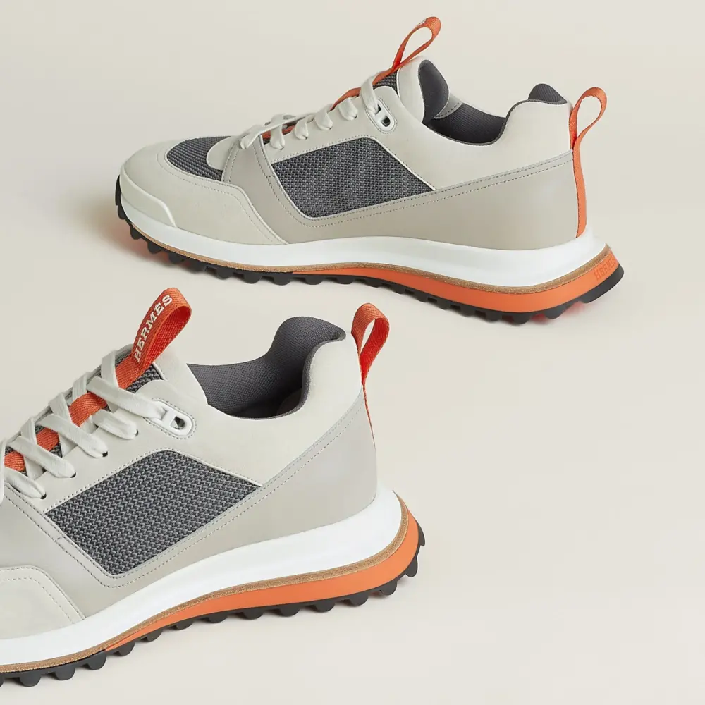 Giày Nam Hermes Leader Sneaker 'Gris Quartz' H252863ZHGQ420 - Ảnh 4