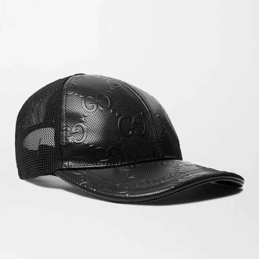 Mũ Gucci GG Pattern Embossed Baseball 'Black' 627156-4HL03-1060 - Ảnh 3