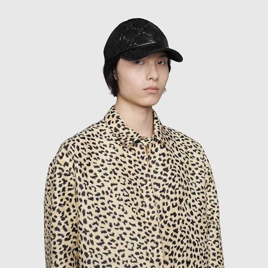 Alternative view of Mũ Gucci GG Pattern Embossed Baseball 'Black' 627156-4HL03-1060