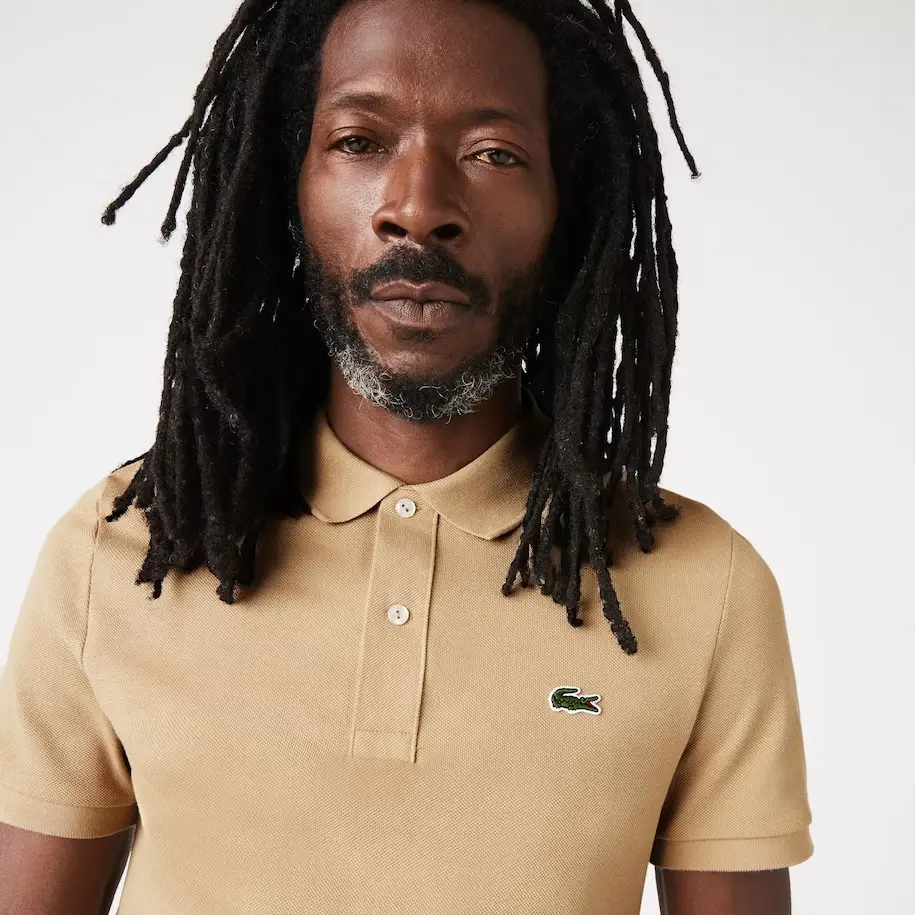 Áo Lacoste Slim fit Polo Shirt ‘Beige’ PH4012-02S - Ảnh 3