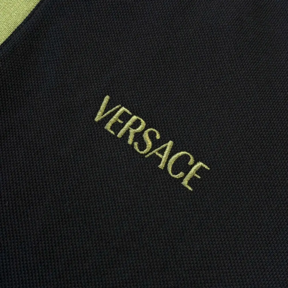 Áo Versace Greca Motif Polo 'Black' 1021354-1A15632-2BX30 - Ảnh 3