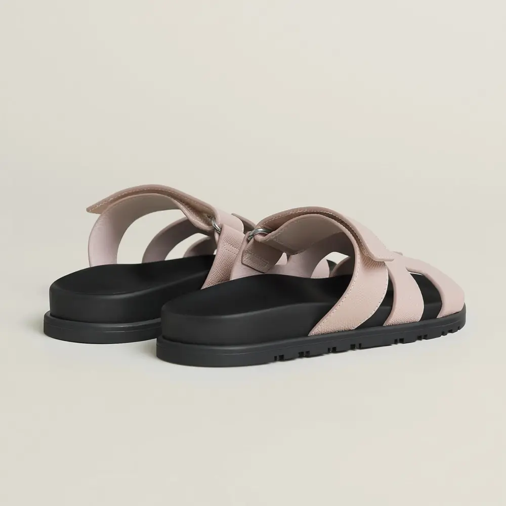 Alternative view of Dép Hermes Chypre Sandal 'Rose Porcelaine' H231295Zv27360