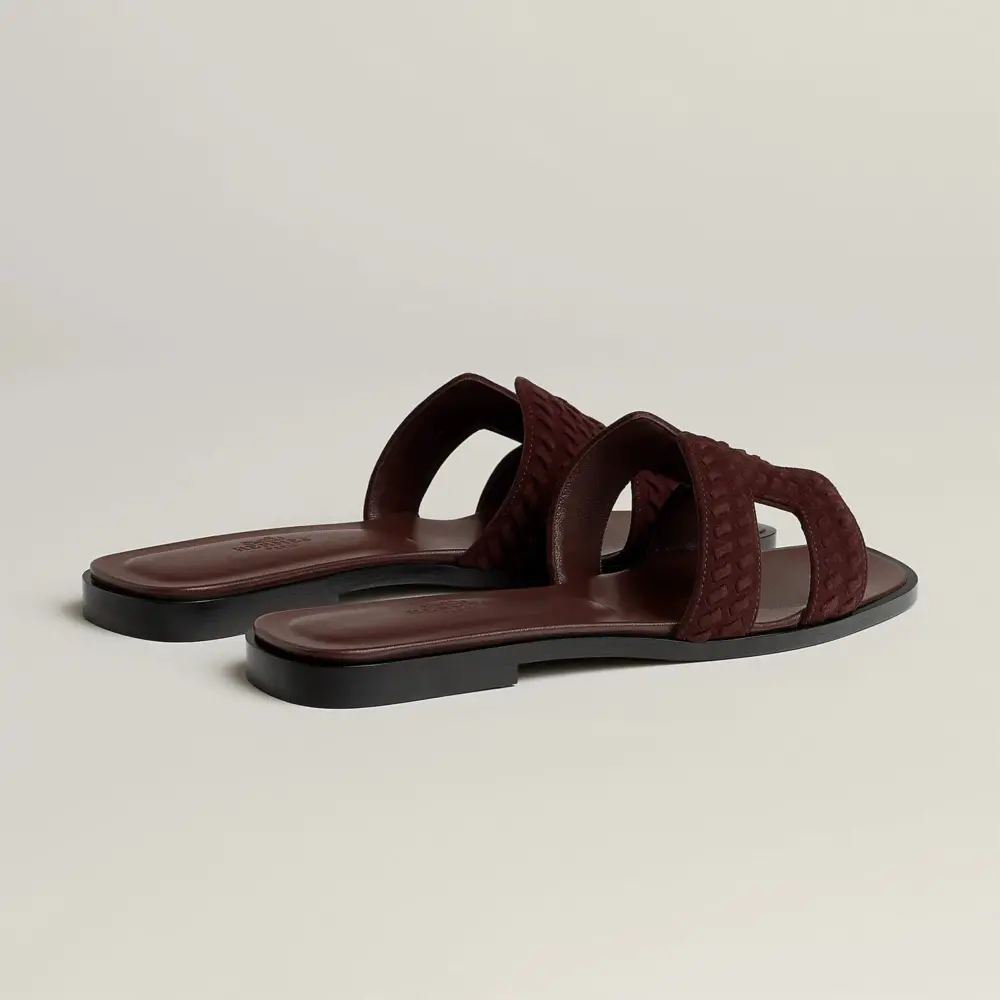 Dép Hermes Oran Sandal 'Marron Palissandre' H252179ZvD0365 - Ảnh 4