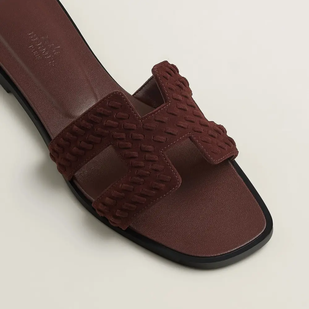 Dép Hermes Oran Sandal 'Marron Palissandre' H252179ZvD0365 - Ảnh 3