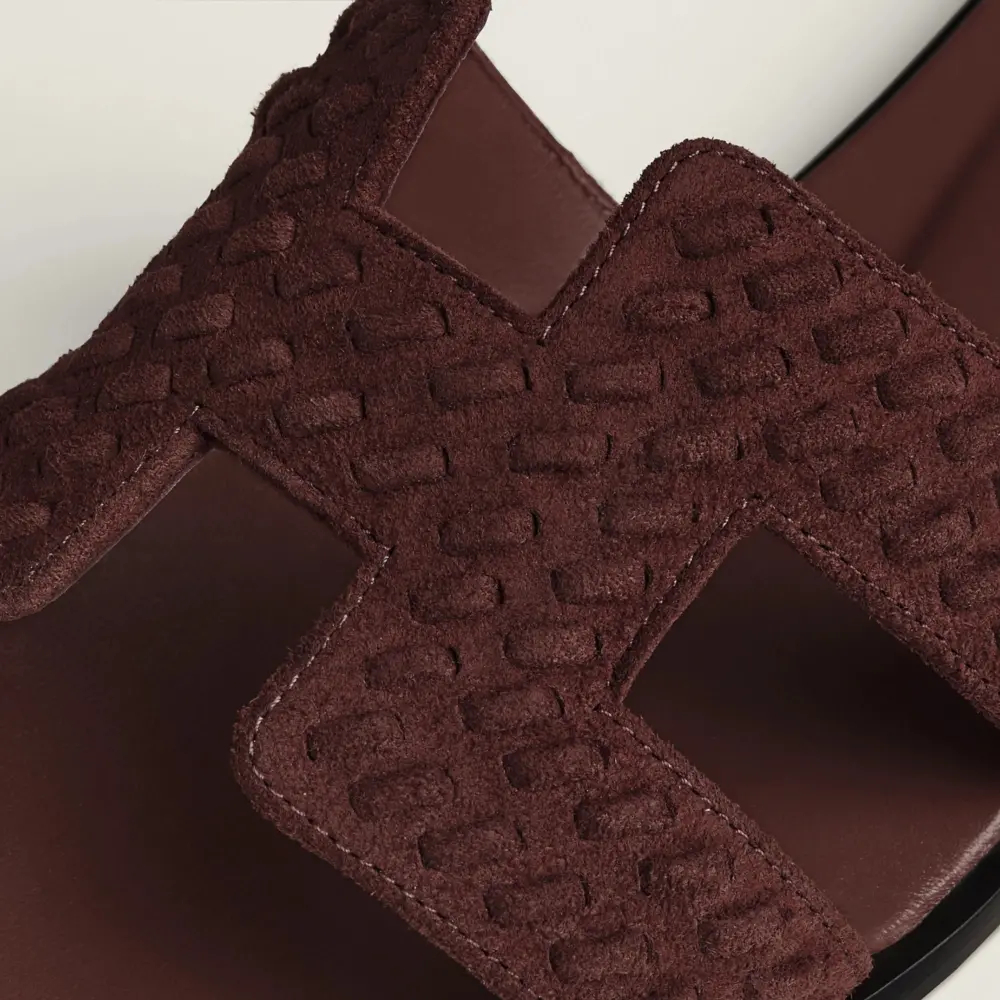 Alternative view of Dép Hermes Oran Sandal 'Marron Palissandre' H252179ZvD0365