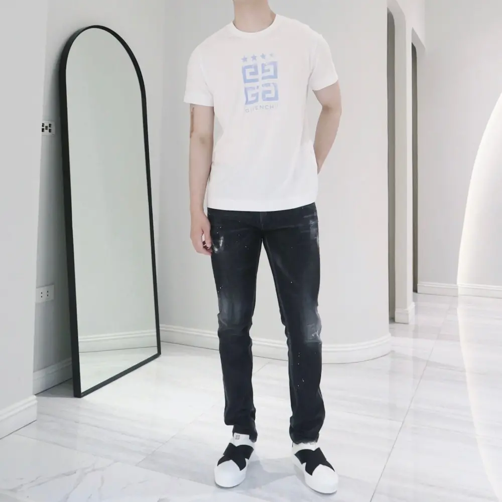 Alternative view of Giày Givenchy Double Webbing Strap 'White' BH0096H1HD-116
