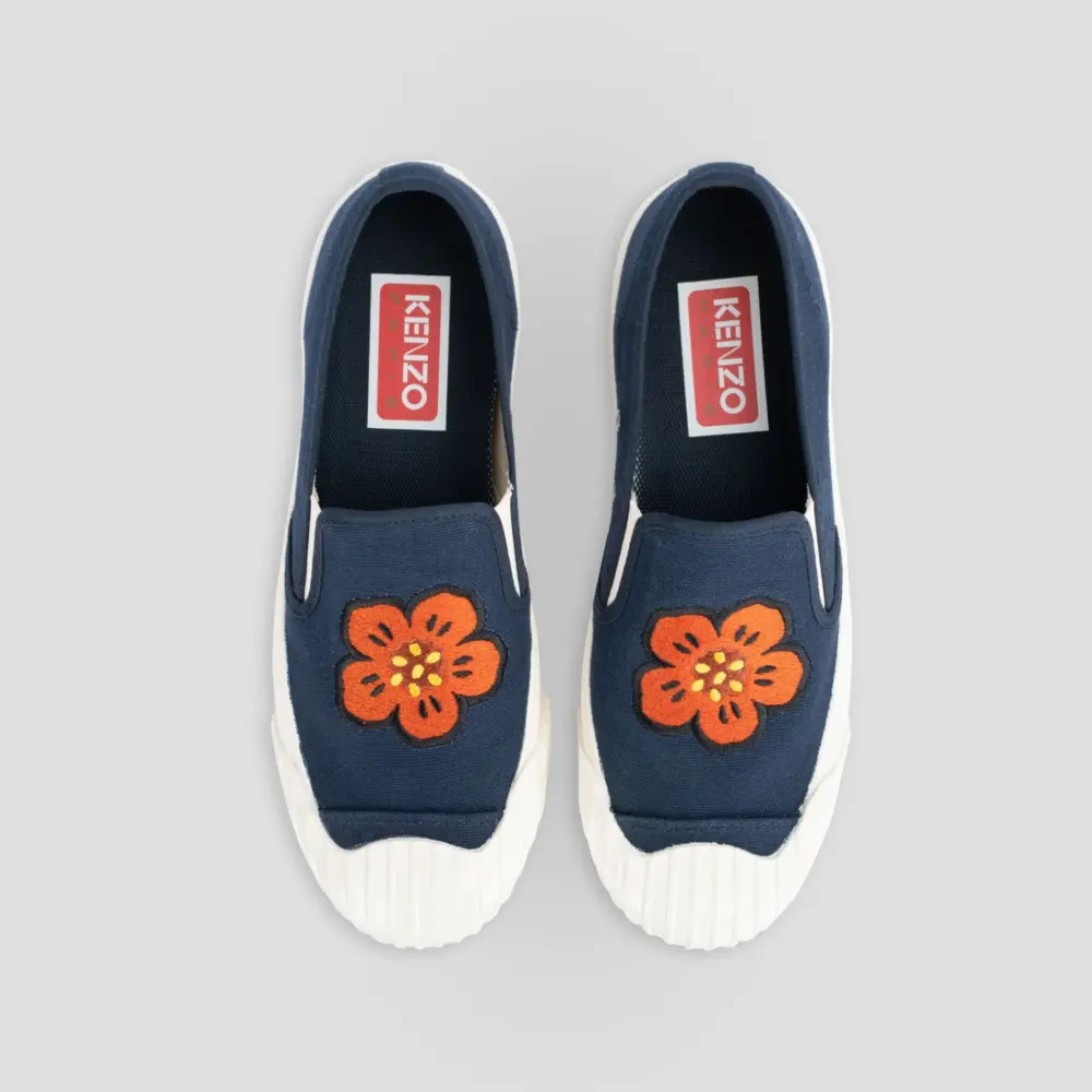 Giày Kenzo School Slip-on Trainers 'Navy' FD55SN005F73-77 - Ảnh 3