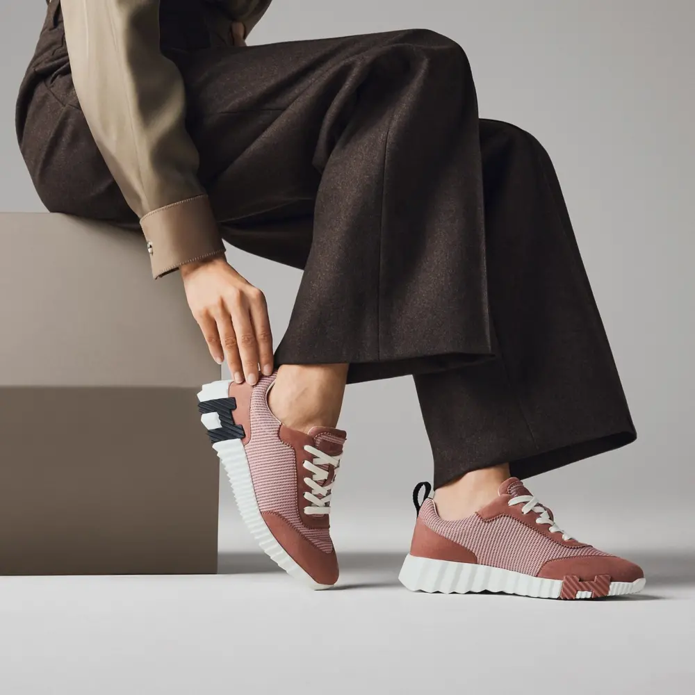 Giày Hermes Bouncing Sneaker 'Rose Antique' H251099ZvRA360 - Ảnh 5