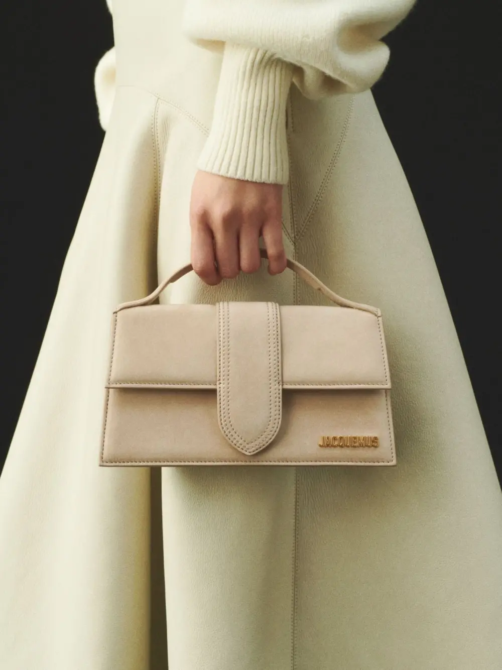 Túi Jacquemus The Large Bambino 'Beige' BAW00007AC08C01180 - Ảnh 2