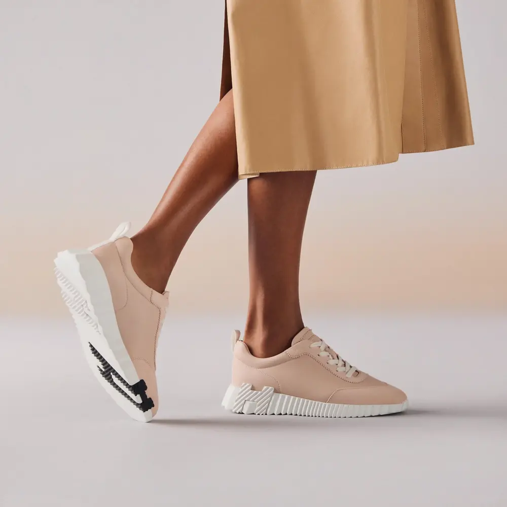 Giày Hermes Bouncing Sneaker 'Rose Palomino' H221176ZvKG350 - Ảnh 6